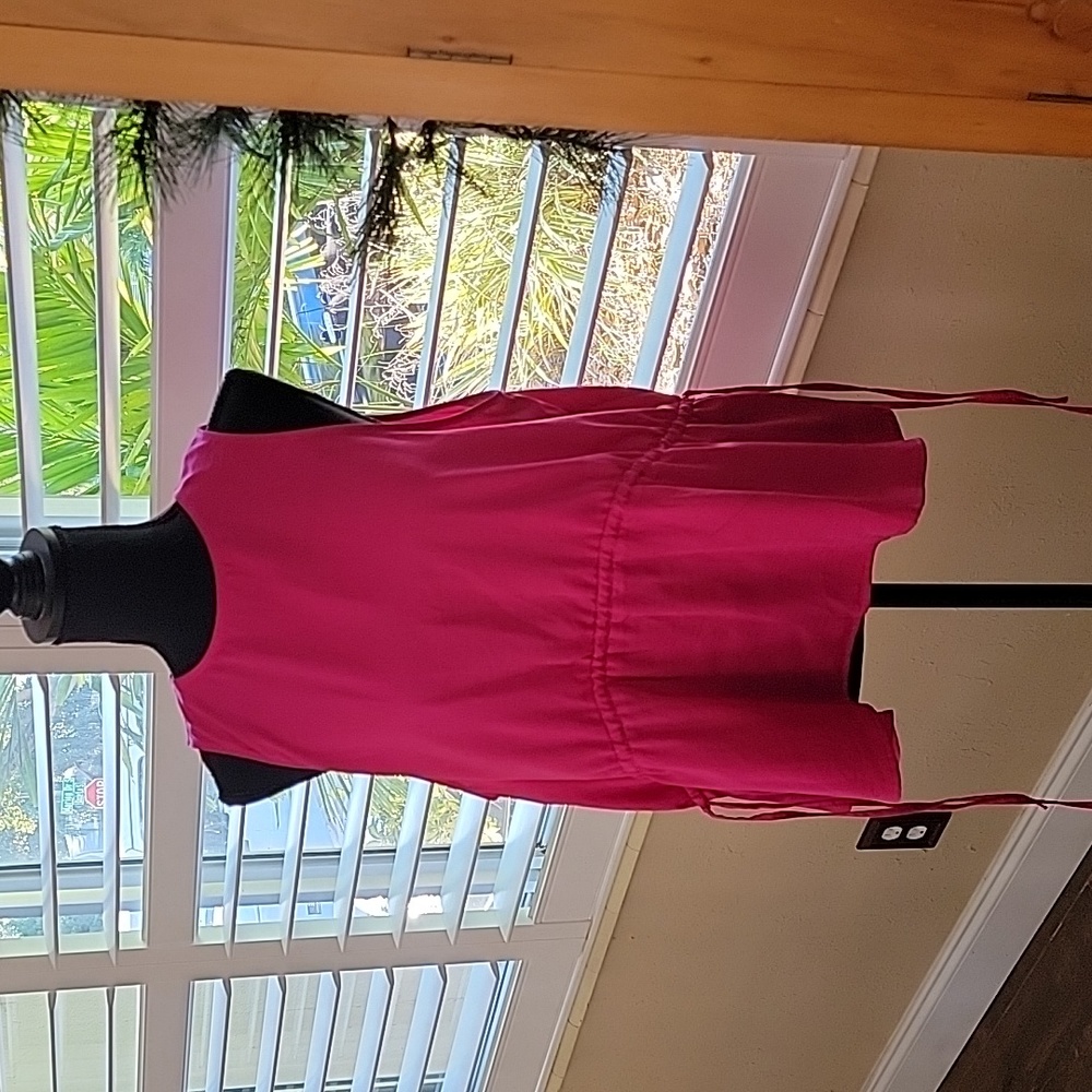 Fuschia Sleeveless Blouse